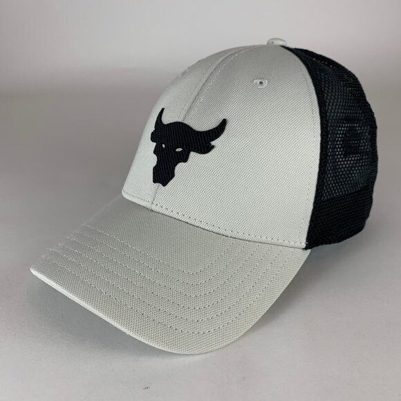 Project Rock Under Armour Mens Gray Black Snapback Hat - Picture 1 of 6